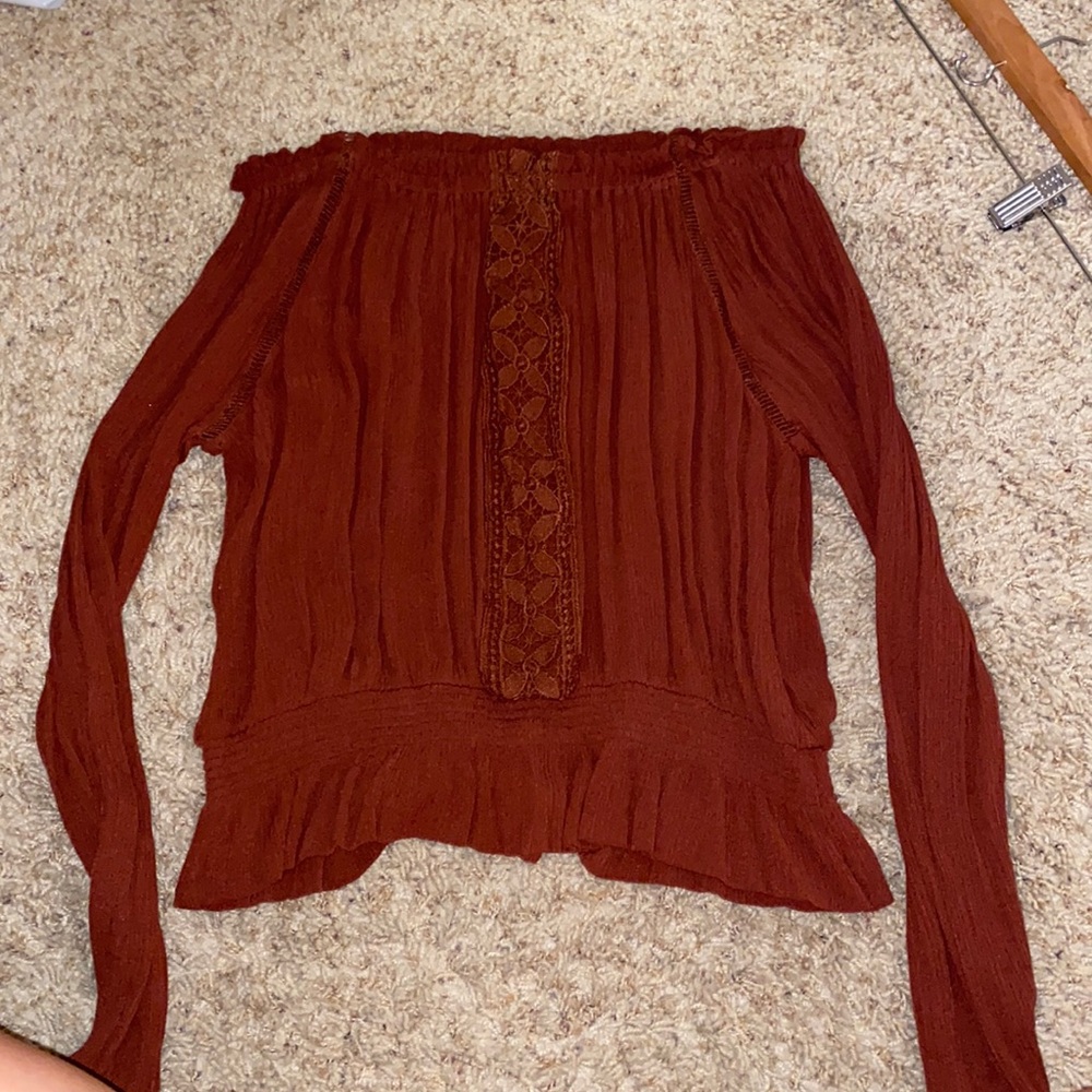 Fabric is thin but not see through elastic on top, bottom and wrists. Sz S